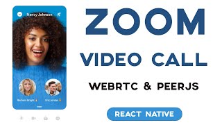 React Native Zoom Clone WebRTC | Video Call App with Socket.IO & PeerJS screenshot 3