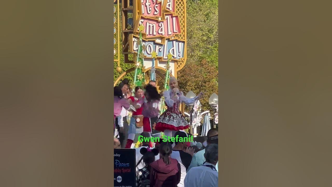 Gwen Stefani filming Disney Christmas Special! YouTube