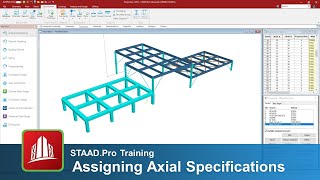 Assigning the Tension/Compression Only Member Specification in the STAAD.Pro Analytical Modeler