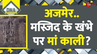 DNA: अजमेर..मस्जिद के खंभे पर मां काली?  |Adhai Din Ka Jhopra Controversy | Ajmer Masjid | Update