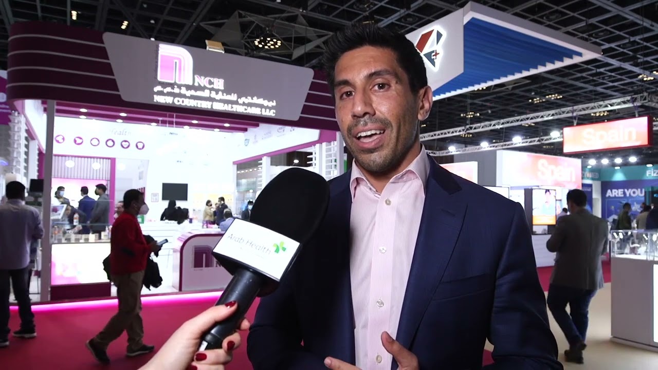 Heya New Country Healthcare at Sheikh rashid hall / RD10 talks to Arab Health TV