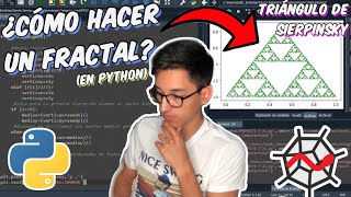 ¿CÓMO HACER UN FRACTAL EN PYTHON? | Triángulo de Sierpinsky screenshot 3