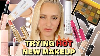 TRYING HOT NEW MAKEUP | New makeup July 2023 | Over 40