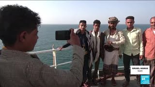Yemenis flock to Red Sea to tour Houthi hijacked ship • FRANCE 24 English