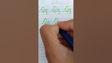 Q letter calligraphy in english alphabet | #shorts