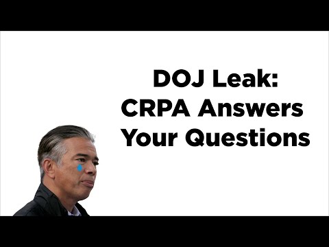 DOJ Leak :CRPA President Chuck Michel Answers Your Questions