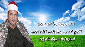 سورة آل عمران - الشيخ محمد عبدالوهاب الطنطاوى رحمه الله