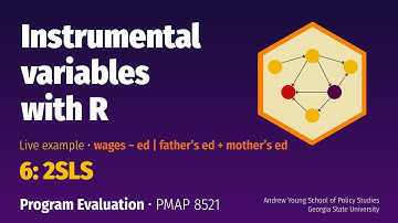 PMAP 8521 • Example: Instrumental variables with R: 6: 2SLS (real data)