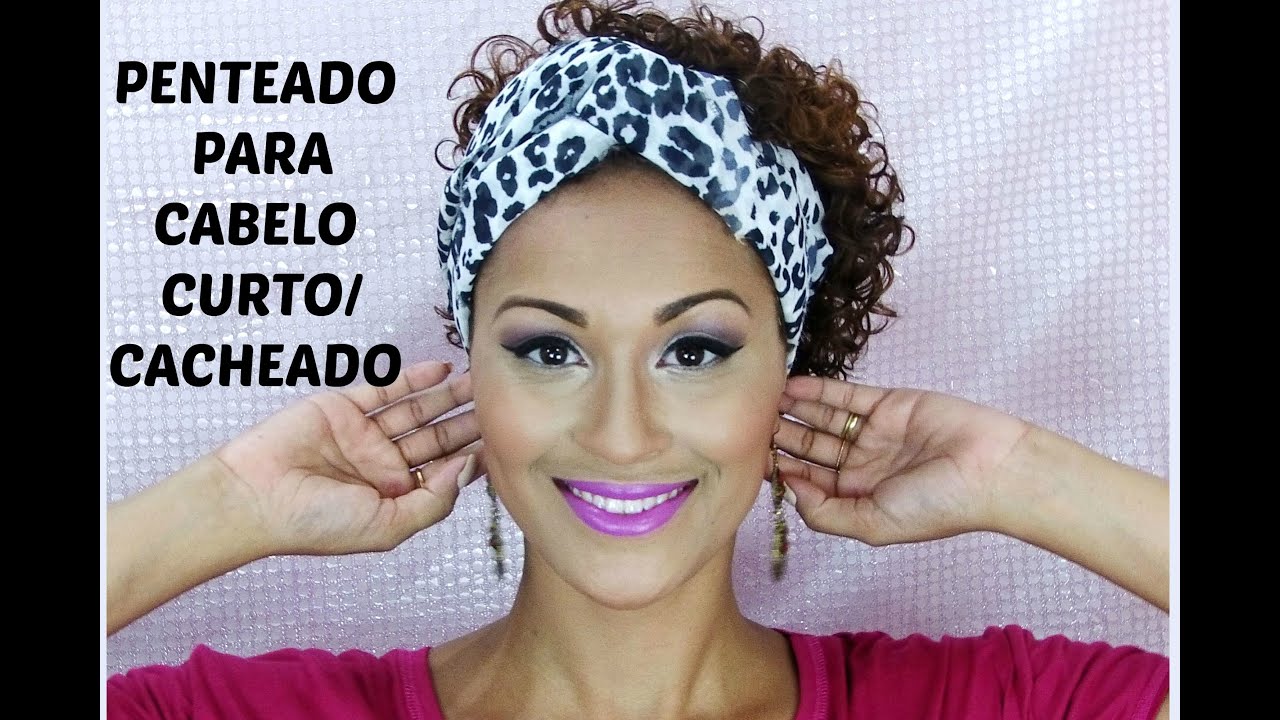 Penteado Para Cabelo Curto Cacheado- TURBANTE | Dayse Costa - thptnganamst.edu.vn