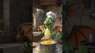 DINUŚ GOTUJE CIASTO #dinozaur #ciasto #gotowanie #ai