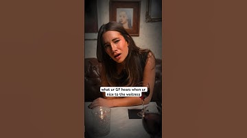 what ur GF hears when ur nice to the waitress #shorts