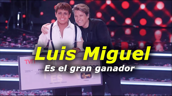 BRAHIRON CHAVEZ es el GRAN GANADOR de "MI NOMBRE" ES el MEJOR DOBLE de LUIS MIGUEL