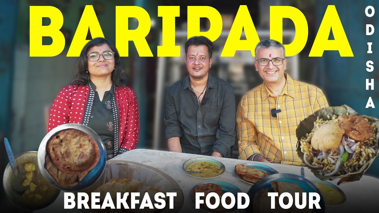 BARIPADA Breakfast Street Food Tour I Jagannath Temple Arisa Prasad + Malpua & Moori with Aloo Dum