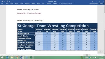 Activity 17: Object Linking & Embedding (OLE)
