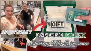 ROLEX DAYTONA UNBOXING/ HOW I GOT THE WATCH/ ANNIVERSARY GIFT 2022/ MESSIKA RING