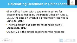 Docketing Excellence™ Webinar #11: Tricky Chinese Patent Office Deadlines & Procedures