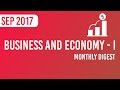 Part 1monthly digest  business and economy current affairs september 2017