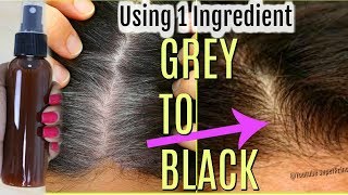 How To Convert Grey Hair To Black Naturally Using 1 Kitchen Ingredient |  SuperPrincessjo - YouTube