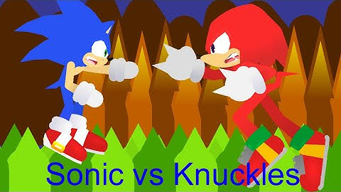 Sonic vs Knuckles (Sticknodes Animation)