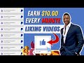 Like A Video And Get Paid $10 Every Minute (Make Money Online 2022)