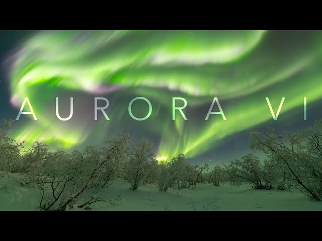 AURORA VI  - Aurora timelapse relaxation compilation 4K class=