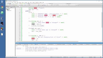 C++ OO - 12 - Constructor Overloading in C++