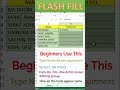 Flash Fill   Excel  Excel Tips &amp; Trick Using Flash Fill Option In Excel