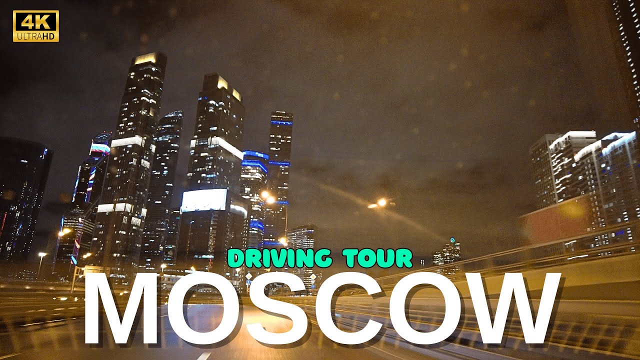Night Drive Through Moscow's Cyberpunk Heart 🦇 Russia 4K