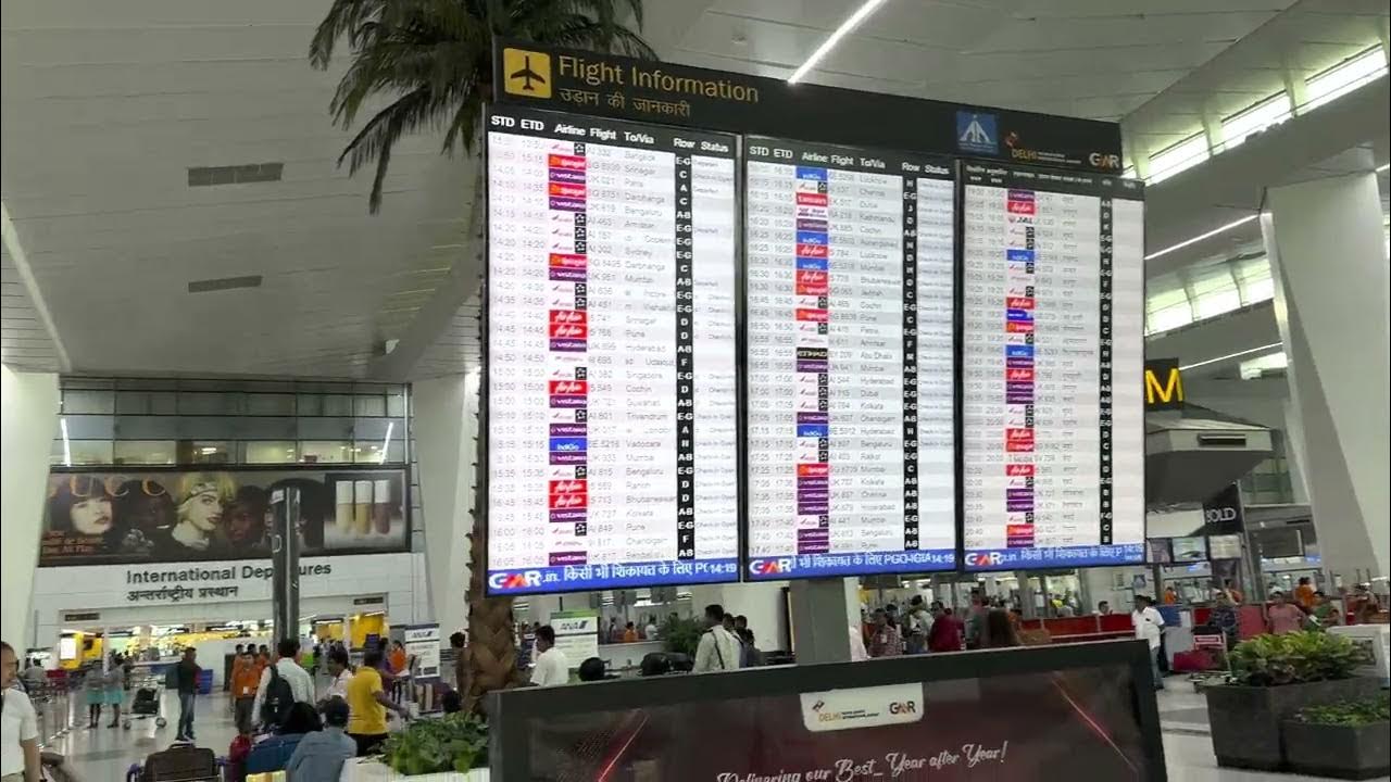 Delhi Airport Flight Information India YouTube delhi-airport-flight-information-india-youtube