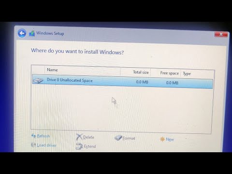 how to fix unallocated space 0mb error while install windows in Laptop/ computer hqdefault