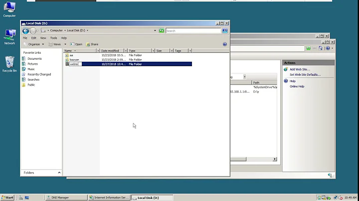 How to setup and configure website hosting using Windows Server 2008 and IIS7
