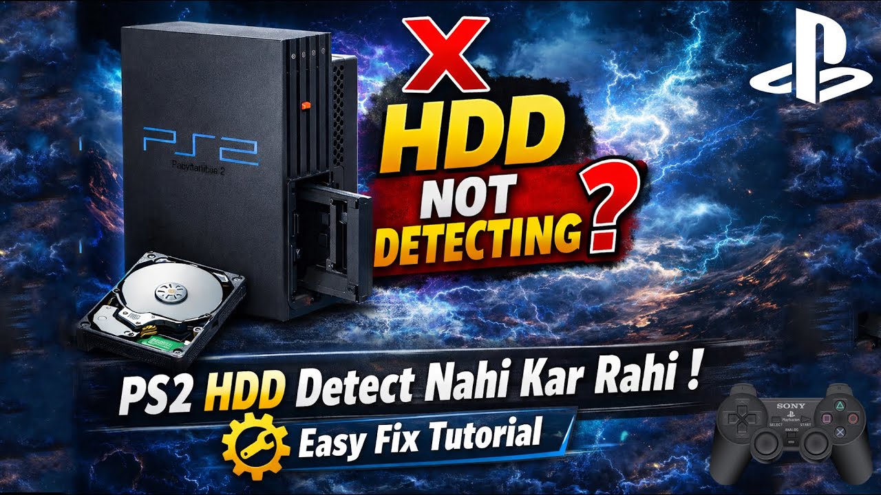 PS2 HDD Problem? Hard Disk Not Showing | Fix in Hindi 🔥