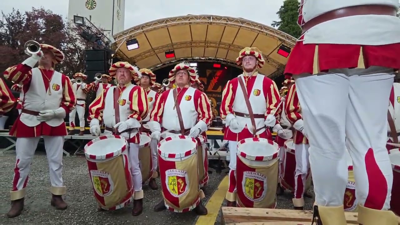Seehasen Fanfarenzug beim 50 Jahre Jubiläum FZ Brochenzell 