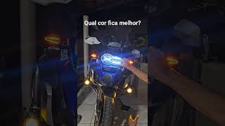 protetor de farol com cores no DRL #BMW #gs1250 #moto