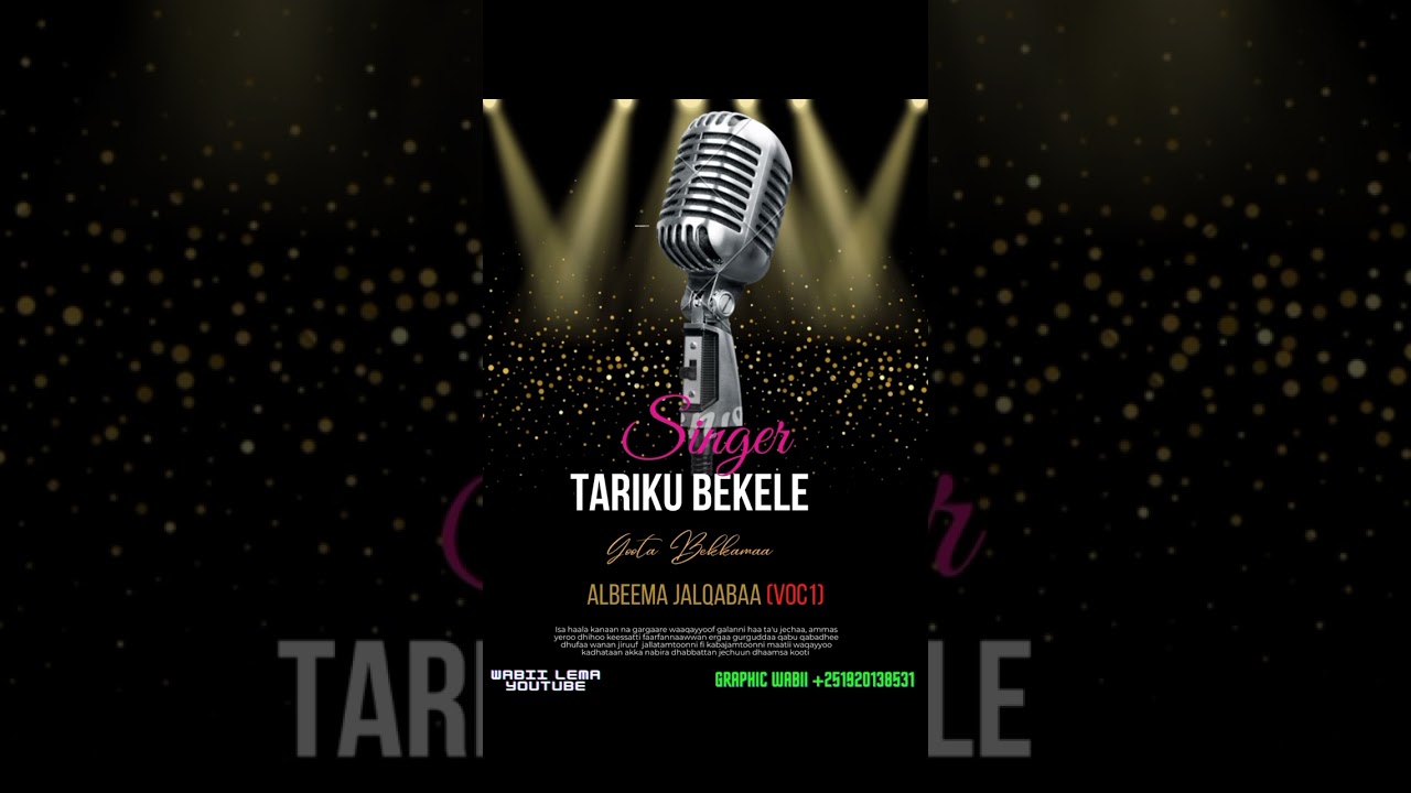 Singer Tariku Bekele