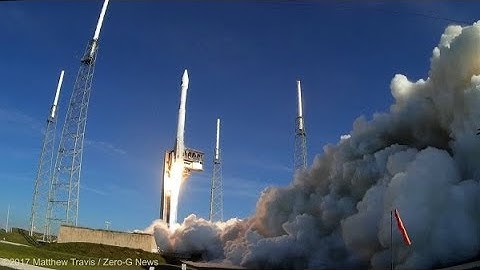 Remote Pad Camera Views Of Atlas V / TDRS-M Launch