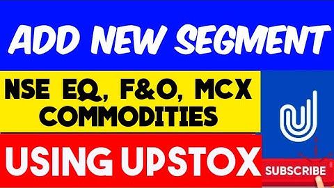 How to Activate F&O Segment in Upstox | How to Activate F&O Currency & Commodity Segment in Upstox