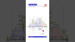 How I render architectural section in adobe illustrator ✨ #architecture #architectlife #sections