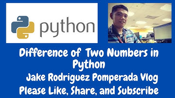 Difference of two Numbers in Python