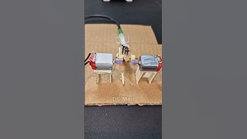 Hydraulic coupling of two dc motors | #dcmotor #tech #youtubeshorts #dcmotorproject