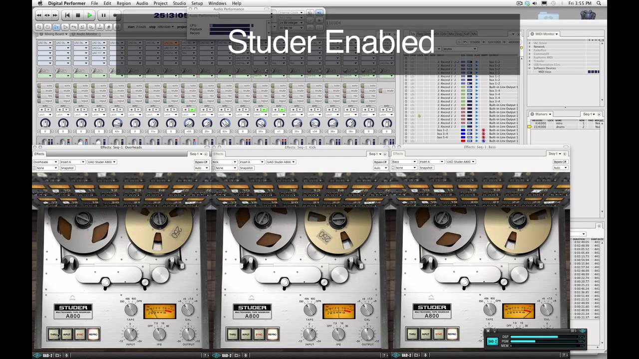 studer a800 multichannel tape recorder plug-in