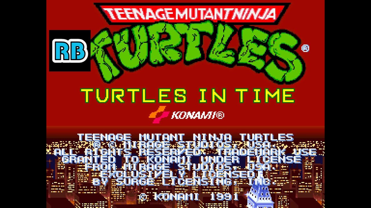 1991 [60fps] Teenage Mutant Ninja Turtles - Turtles in Time