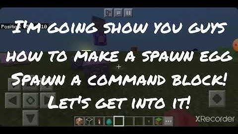 How to make a spawn egg spawn a command block (mostly for skygens)