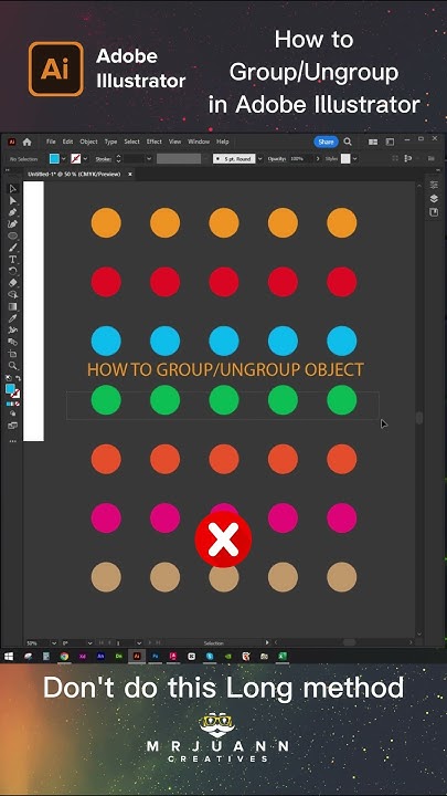 How To Group And Ungroup In Illustrator how to group and ungroup object in adobe illustrator - adobe