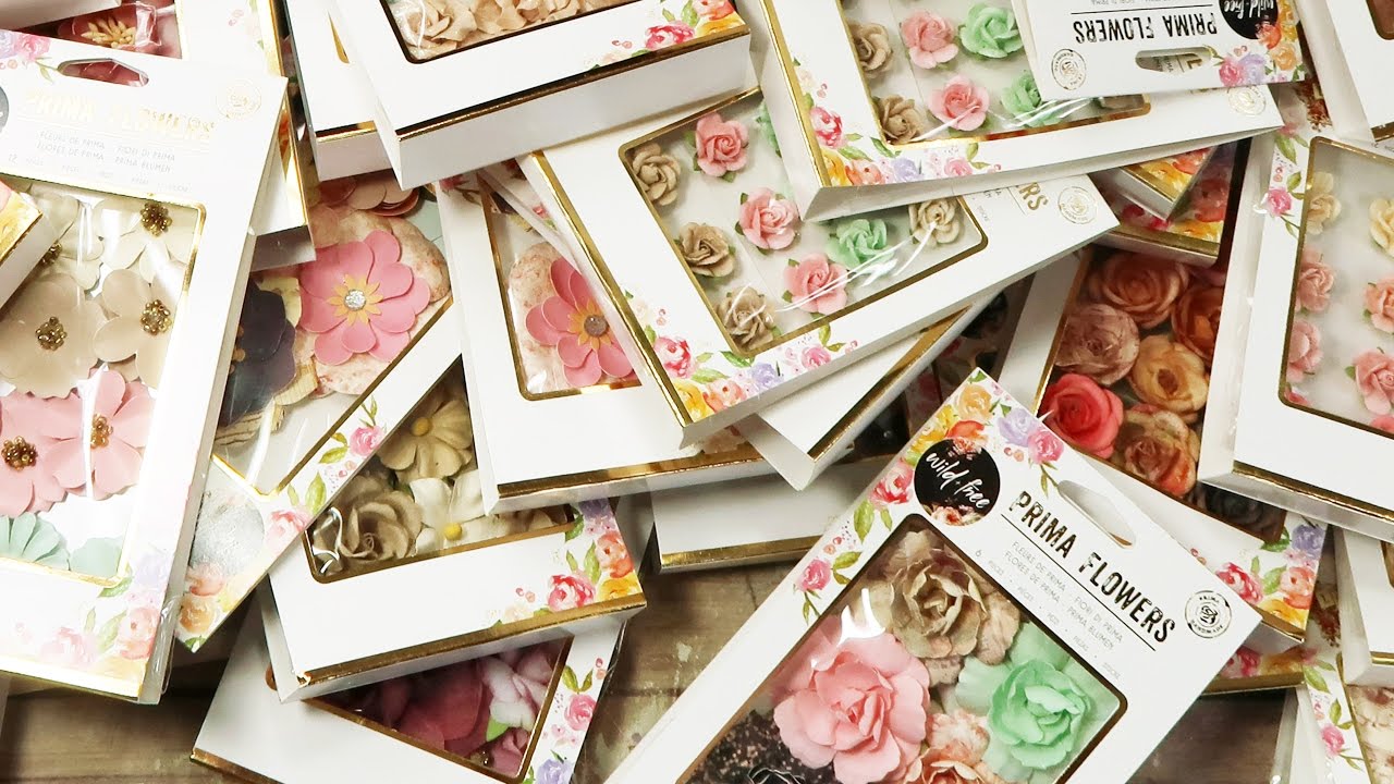 Love Clippings and Wild & Free Collections by Prima handmade scrapbook for baby girl