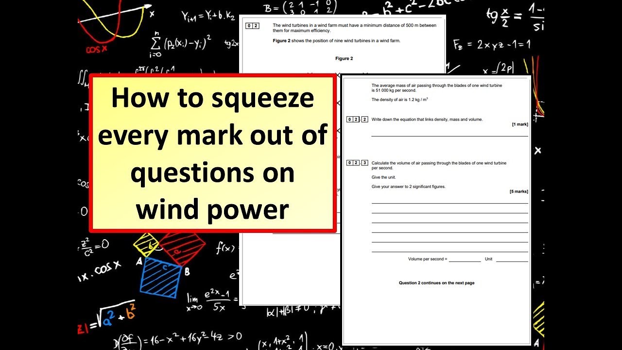 How to answer GCSE 1-9 Physics questions on wind power aqaba jordan