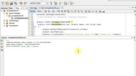 Java Program to calculate Compound Interest