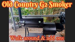Old Country G2 Offset Smoker - Walk around & add ons #allunacyqing #oldcountrybbqpits #g2