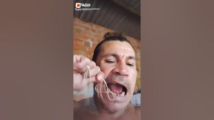 ELE TENTOU ARRANCAR O PRÓPRIO DENTE SOZINHO