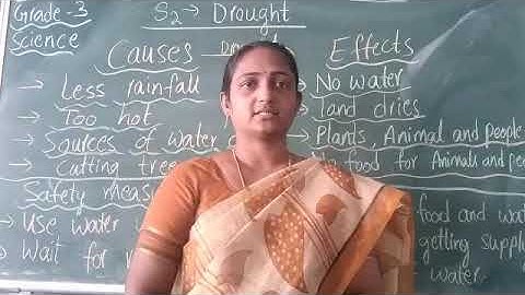 Date 10-2-2021, Class :3, Subject :Science, Topic- B/25 - S/2 - Droughts